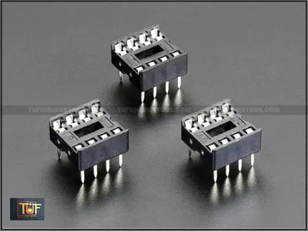 8 Pin IC Base (DIP) [ 20 Pieces Pack ]