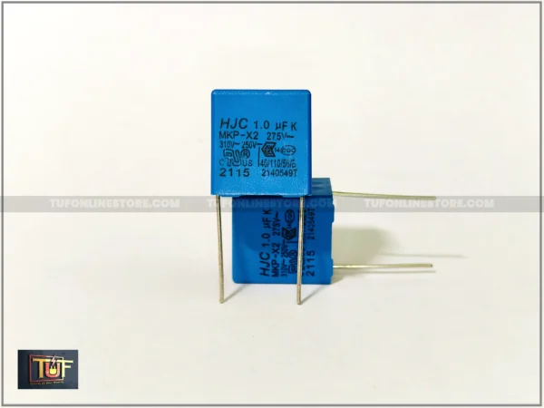 1uF Capacitor 310VAC [ Brand HJC ] Pitch 15mm Box Type Capacitor [ 15 Pieces Pack ] - Image 2