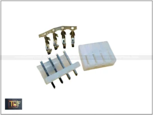 4 Pin Jack ( 5.08mm Pich ) Complete Set [ 10 Pieces Pack ]