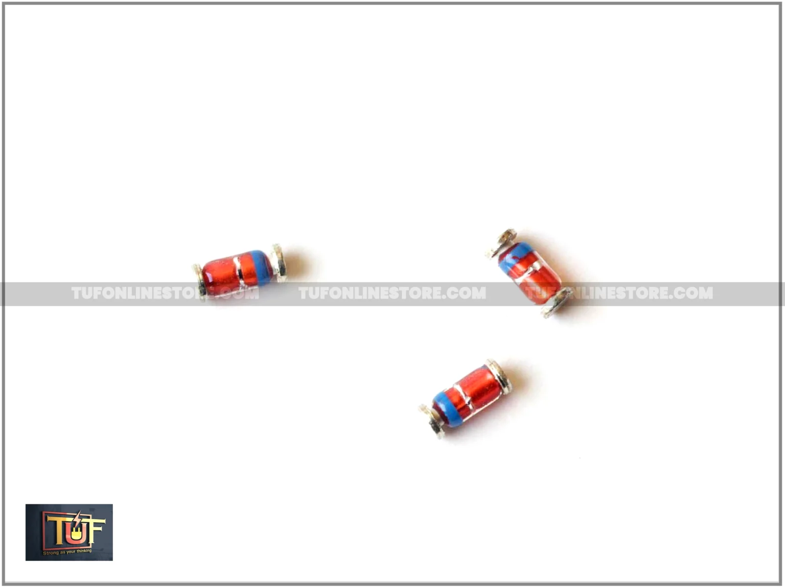 Electronics-Salon 100 Stück LL4148 SMD Dioden – Schnellschalt-Dioden, 1N4148, Bleifrei, RoHS