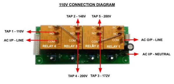 4kva Voltage Stabilizer Display kit without Relay 90v to 280v Working with Hi Low Cut C-745 - Image 3