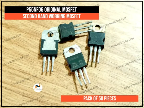 P55NF06 Original Second Hand Working MOSFET || P55 [ 50 Pieces Pack ]