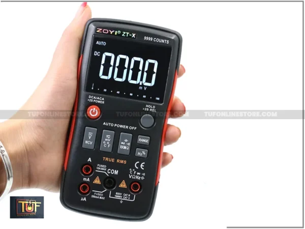 ZT-X 9999 Counts High Precision 1000V 10A Range Auto Manual Digital Multimeter with LCD Display - Image 2