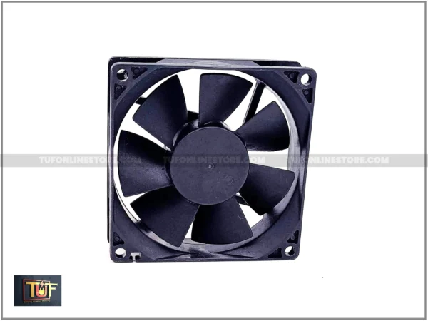 Luminous Cooling Fan NJ8025SM 12V 0.16A, [ With 2 Pin Jack+10 Inch Wire ] 80 x 80 x 25mm, Black Color [ 2 Pieces Pack ] - Image 2