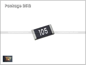 1 Mega Ohm SMD Resistance [ Package 2512, 1 Watt 1% ] ( Code 105 ), [ 50 Pieces Pack ]