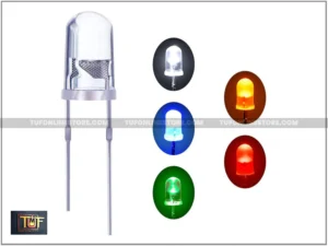 5mm LEDs Set (Pack of 50 pcs each) (White, Green, Red, Yellow and Blue) [ 250 Pieces Pack ]