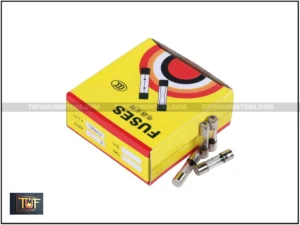 Yellow Box 15 Amp Glass Fuse 250V - 5x20mm Fast Blow [ 100 Pieces Pack ]