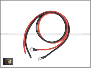 Red & Black Battery Wire Set with 16mm Copper Lugs