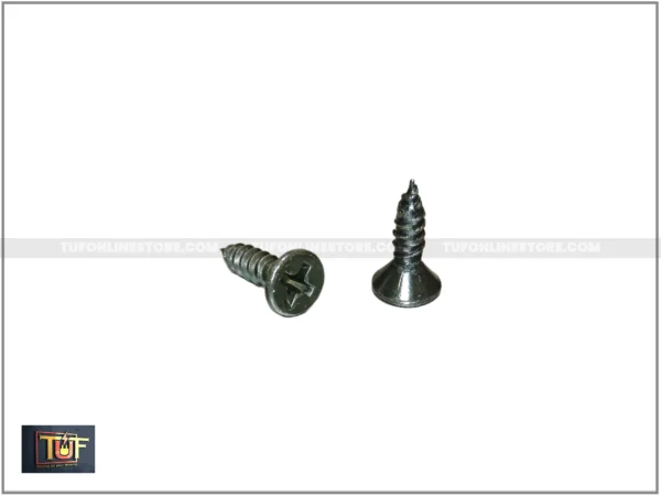 6 no. Black Color Screw for Inverter Stainless Steel Flat Head Phillips - Image 3